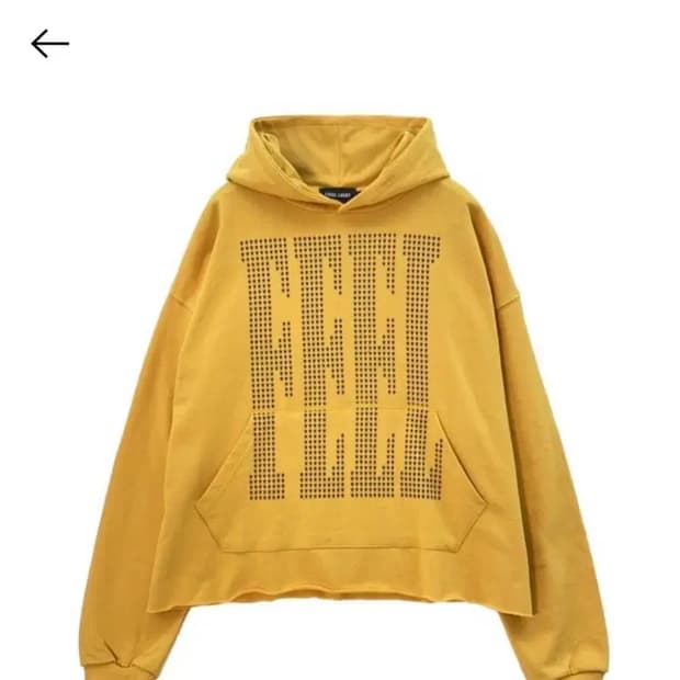 [구매글] 아이필럭키 Feel star hoodie yellow