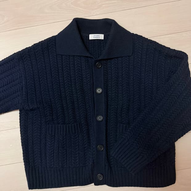 스튜디오톰보이 가디건 네이비