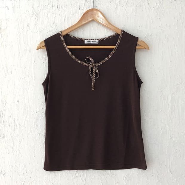 vintage petit ribbon sleeveless top
