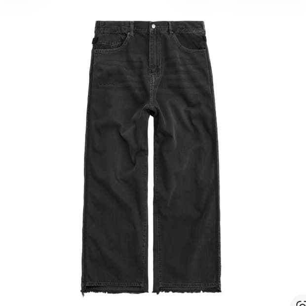 폴리테루 리빌드 고시마 데님 팬츠 타입 002 (테이프) 워시드 블랙