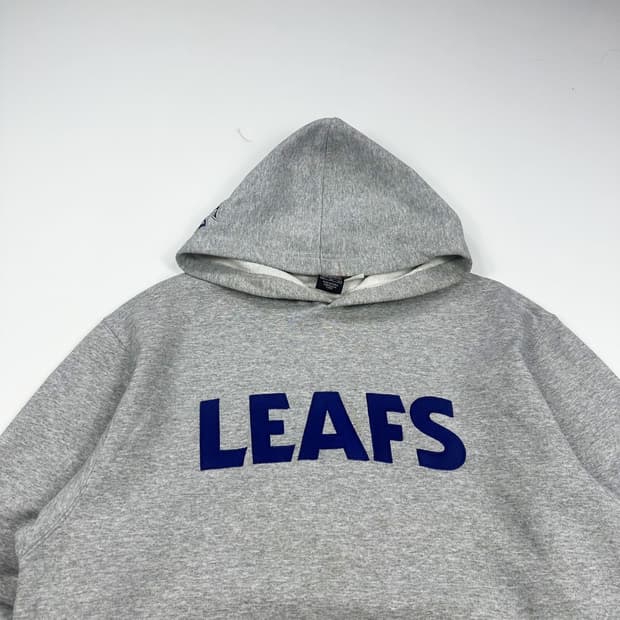나이키 x NHL 레트로 자수 그레이 후드티 (실측 XL)