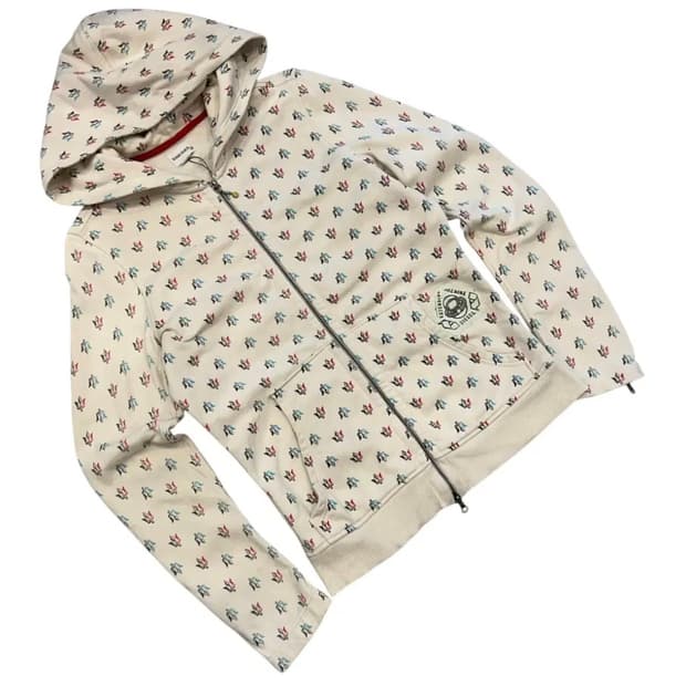 [M] 디젤 빈티지 패턴 스웻 후드 집업 아이보리