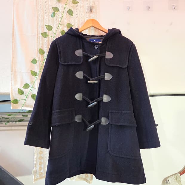 딥네이비 더플 울 코트