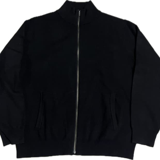 무인양품 니트집업 블랙 L