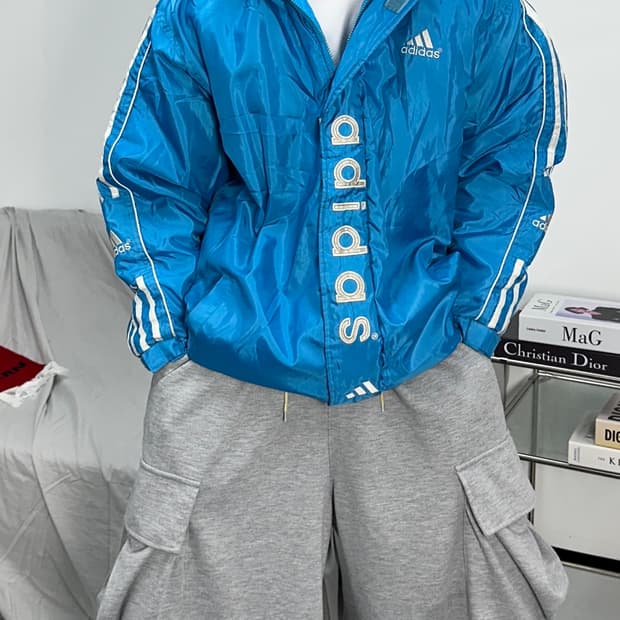 아디다스 00s 스카이 롱패딩 점퍼 100