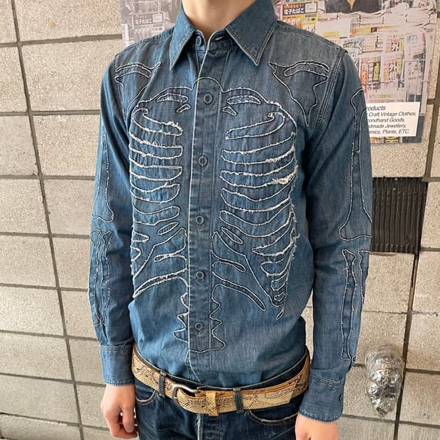 사스콰치패브릭스 본 데님 셔츠