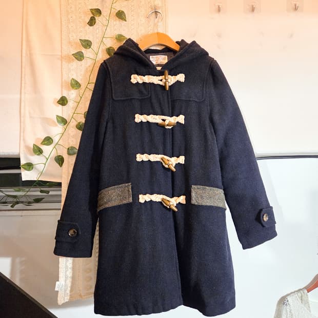 Harris tweed 더플 코트