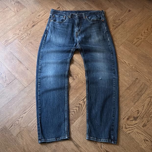 [34]리바이스 505 빈티지 워싱 스트레치 데님 팬츠