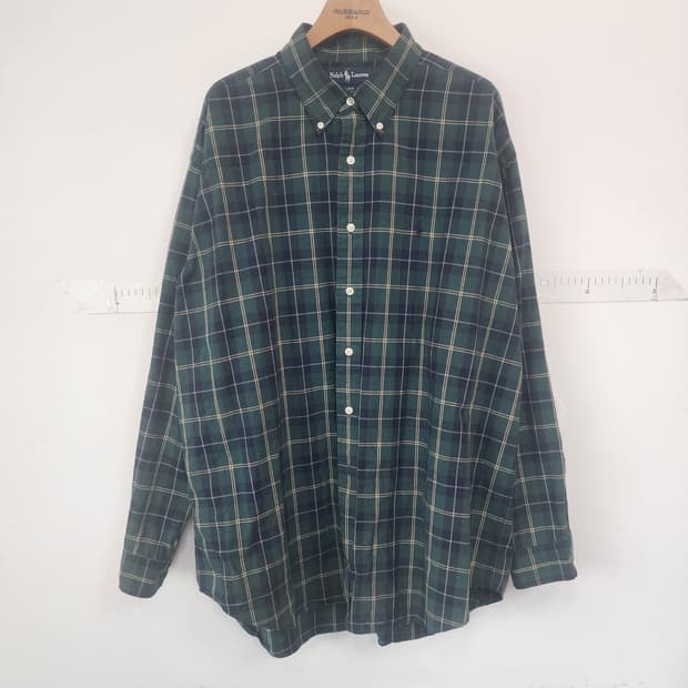 폴로 랄프로렌 그린 체크 셔츠