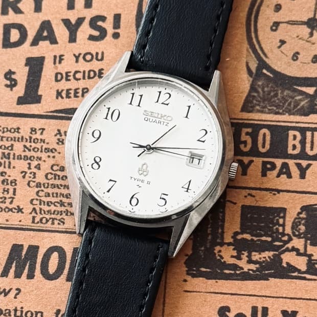 세이코 Seiko 쿼츠 타입 2 아라비안 