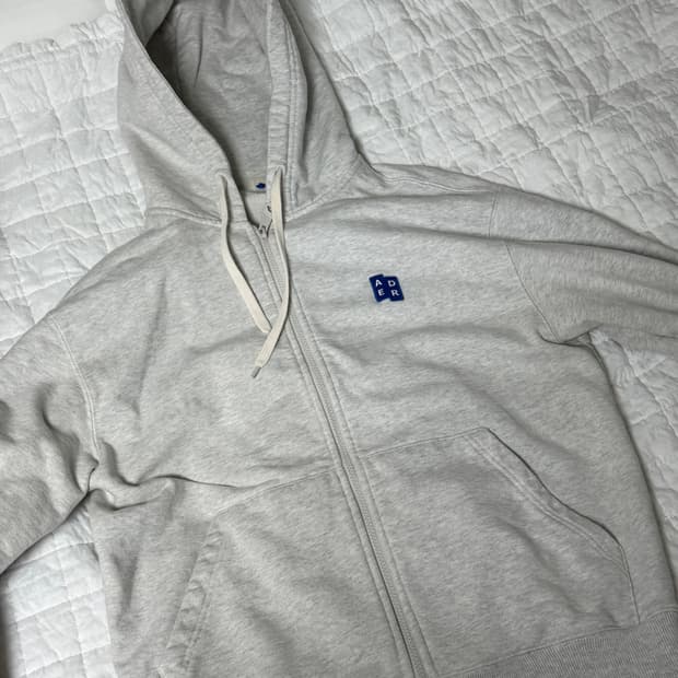 아더에러 후드집업 오트밀 색상 M