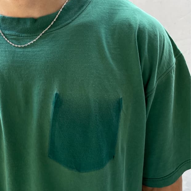 90s 러셀 고스트 포켓 선페이딩 티셔츠