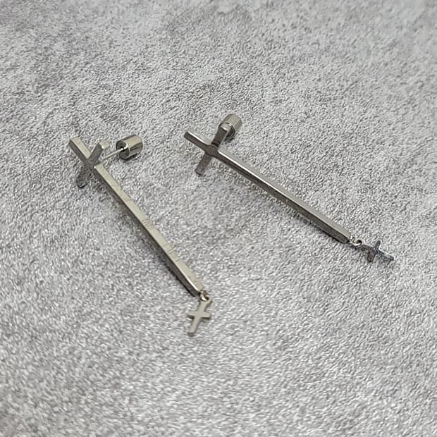 cross earrings