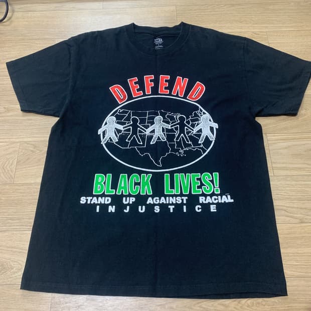 L)OBEY 오베이 Defend Black Lives 프린팅 반팔 티셔츠