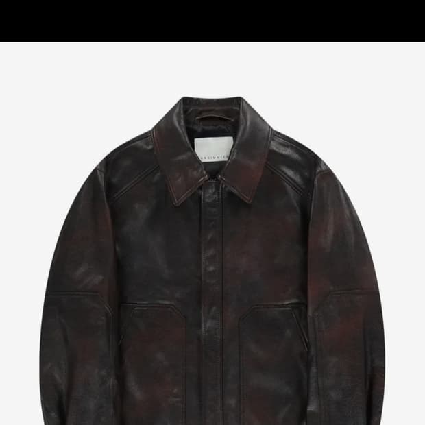 언지미크 가죽 BUFFALO LEATHER BLOUSON JACKET (