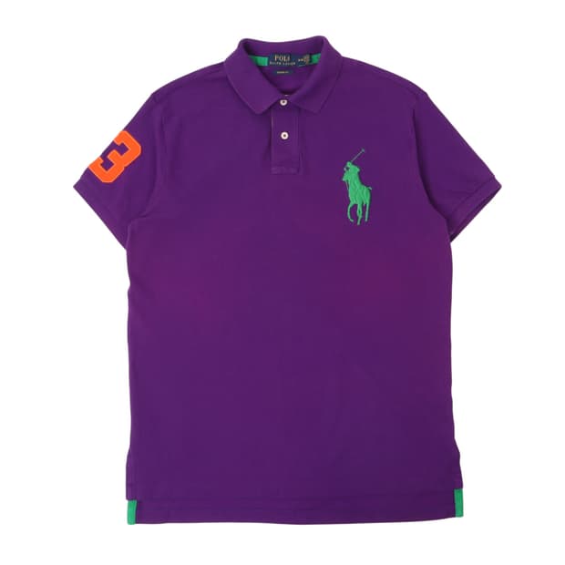 폴로 랄프로렌 퍼플 빅포니 pk 티셔츠