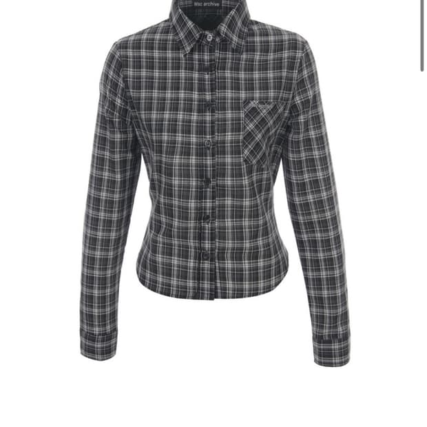 Wsc archive Check tied shirt 001