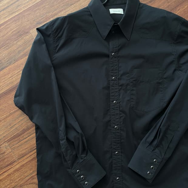 (50) 르메르 웨스턴 셔츠 블랙