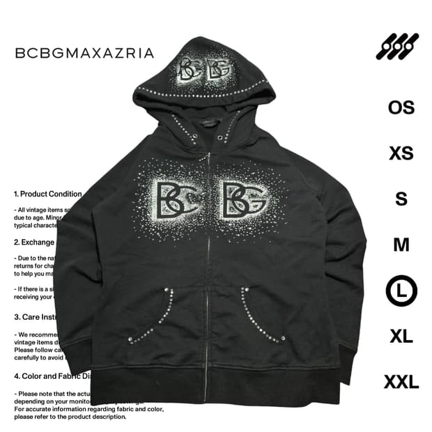 BCBG 비즈 L사이즈 후드집업