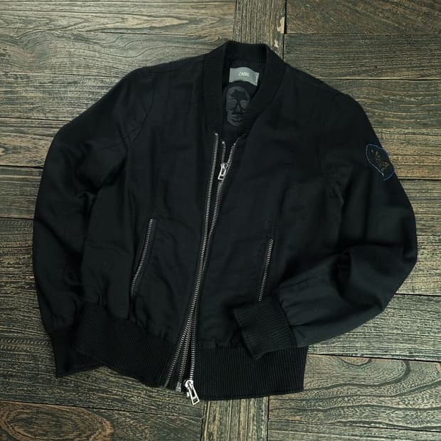 [쟈딕앤볼테르] 더블 지퍼 블루종 봄버 자켓 블랙 P01447