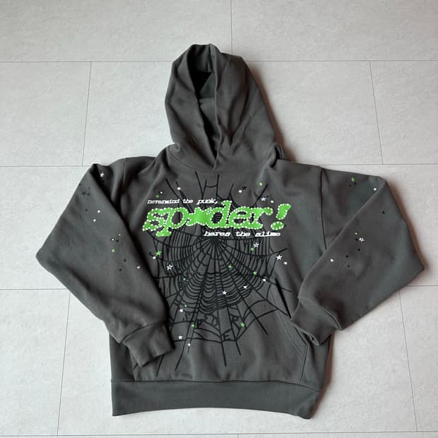 Sp5der punk v2 hoodie 스파이더 펑크 후디
