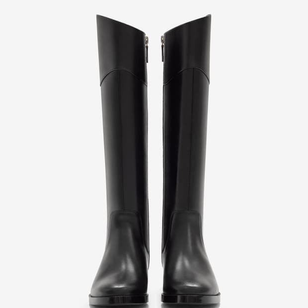 Prague 04 long boots 쿠에른 소가죽 롱부츠