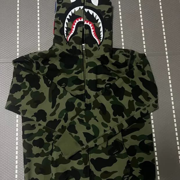 [수입] 녹계 베이프 샤크 후드집업 판매