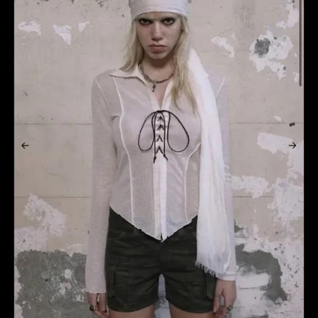 보헤미안서울 웨스턴 오픈 셔츠 새상품