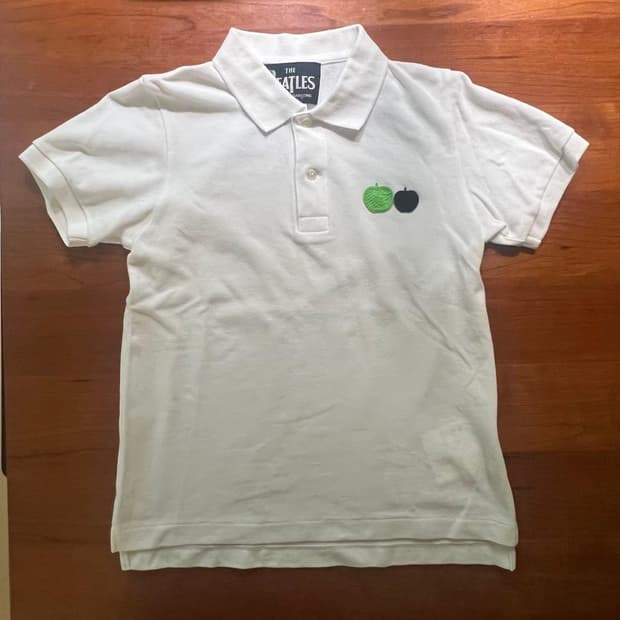 THE BEATLES COMME des GARCONS 사과 폴로 셔츠 s