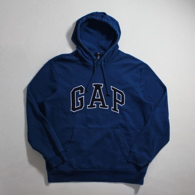 GAP 갭 기모 블루 후드티