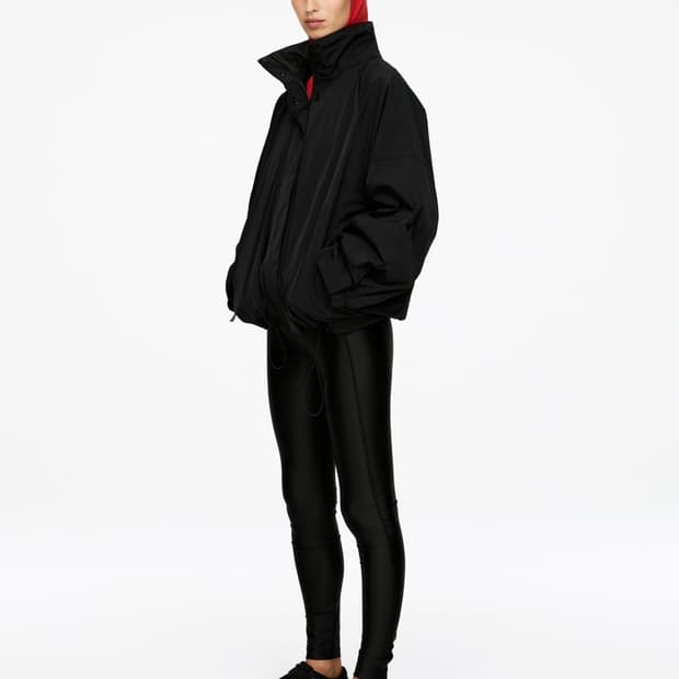 [L] 아르켓 arket 25fw 라인 윈드 브레이커 블랙