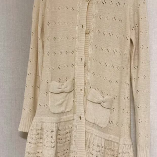 Japanese Vintage Lovely Cardigan Dress