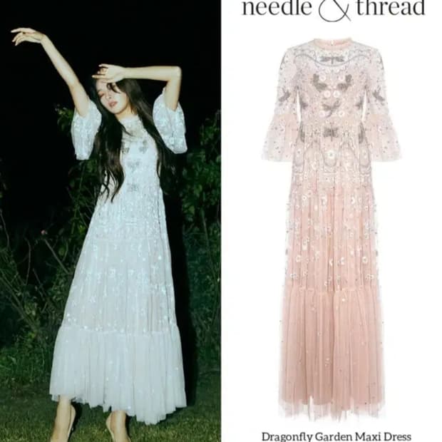 레드벨벳 슬기 싸이코 드레스 니들앤뜨레드 needle&thread