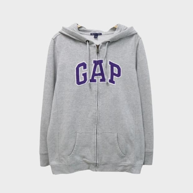 GAP 배색 로고 후드 집업 63067