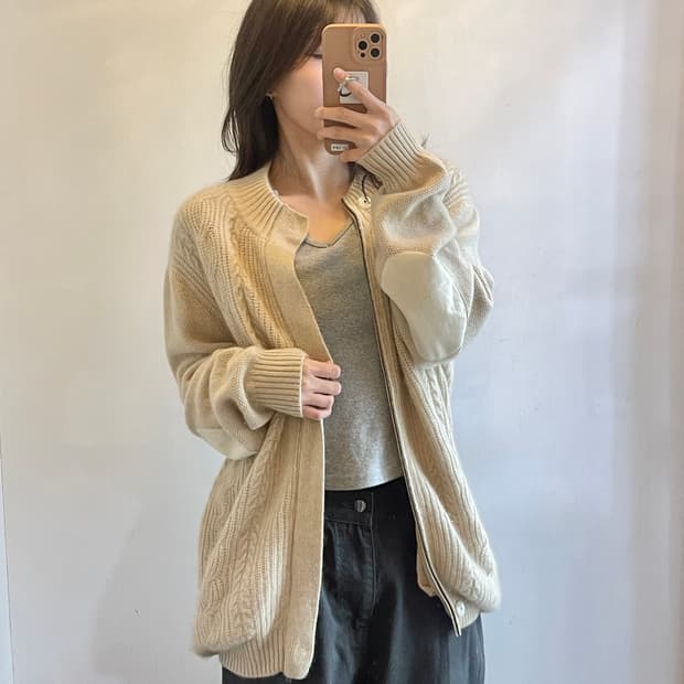 고비 캐시미어 가디건 