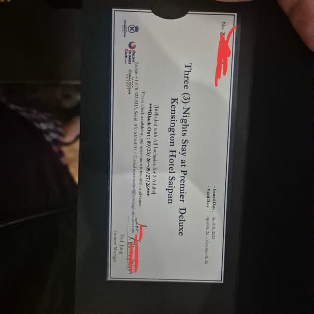 켄싱턴호텔 사이판 올인클루시브 3박 4일 숙박권 양도