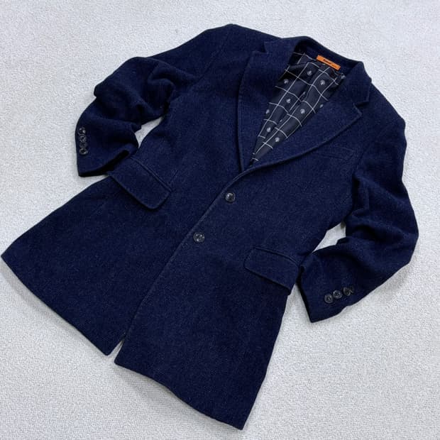 실측확인 킨록 남성 네이비 코트 0330E