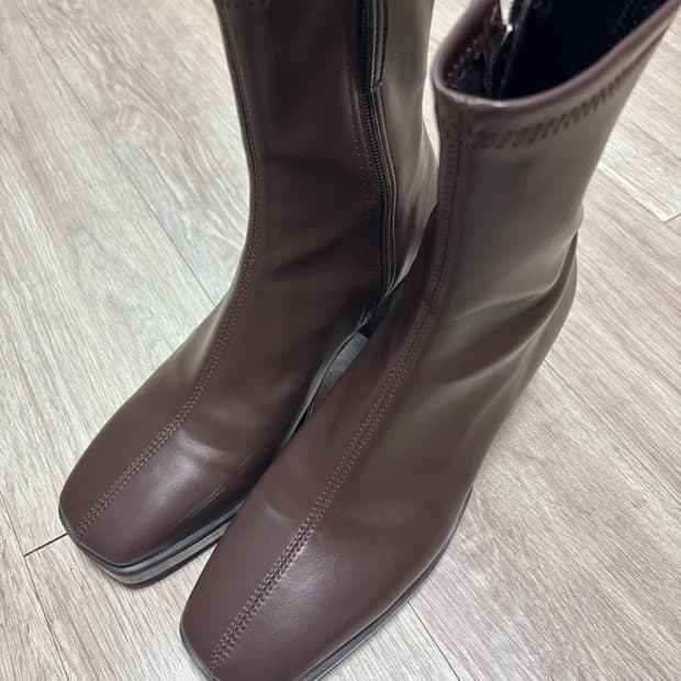 분홍코끼리 vol.2 원스 가보시 스판 삭스부츠 브라운 240