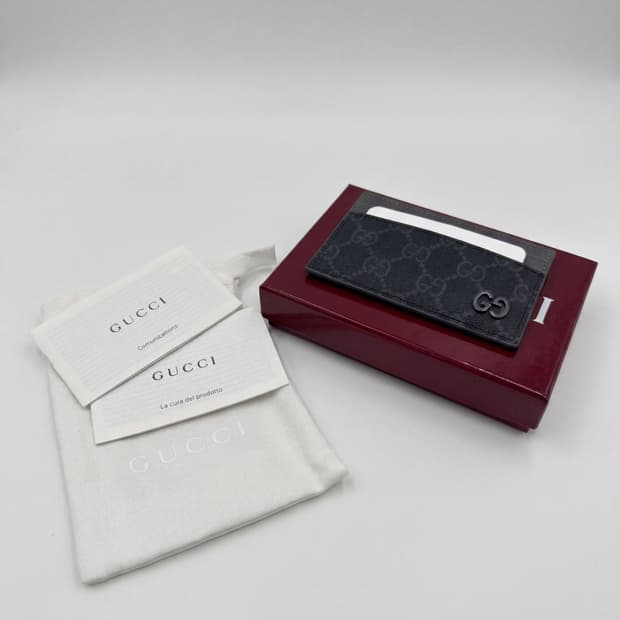 구찌 GG 블랙 카드지갑