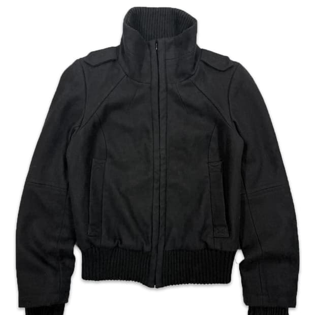 빈티지 ZARA 블랙 울 집업 자켓