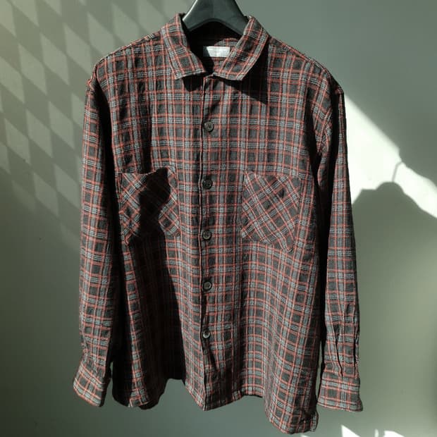 AD1997Comme Des garcons Wool Check shirt