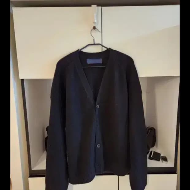 준지 백로고 가디건 L size