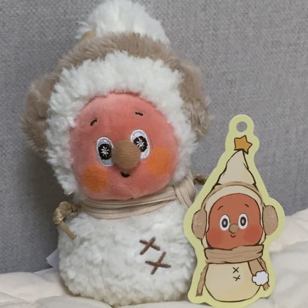 팝마트 작은별 일기예보 눈사람 키링