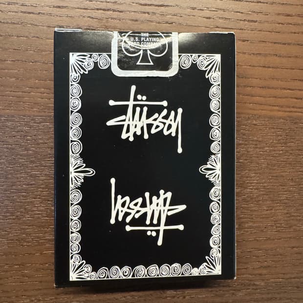 스투시 플레잉 카드 블랙 단순개봉