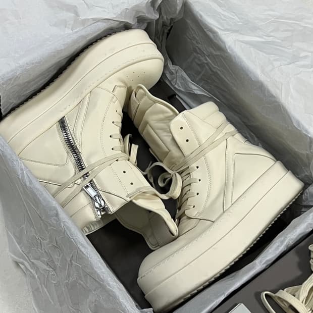 릭오웬스 지오바스켓메가 7홀 메가삽니다 밀크