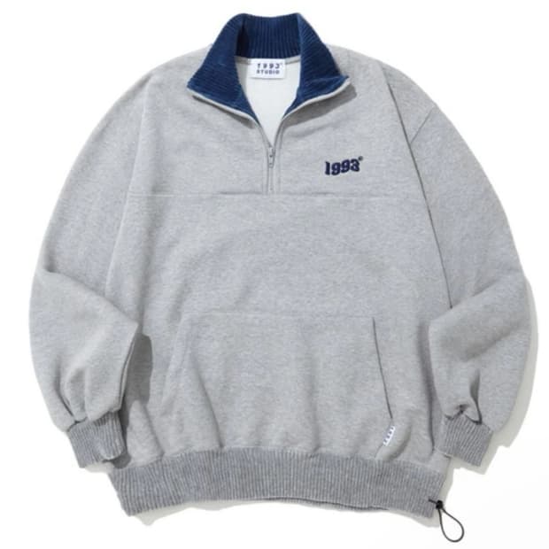 1993스튜디오 빈티지 반집업 그레이 M