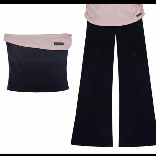 플리즈노팔로우 유나 레깅스 핑크 차콜