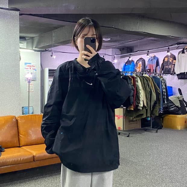 나이키 미들스우시 사이드 투웨이 웜업 B4048