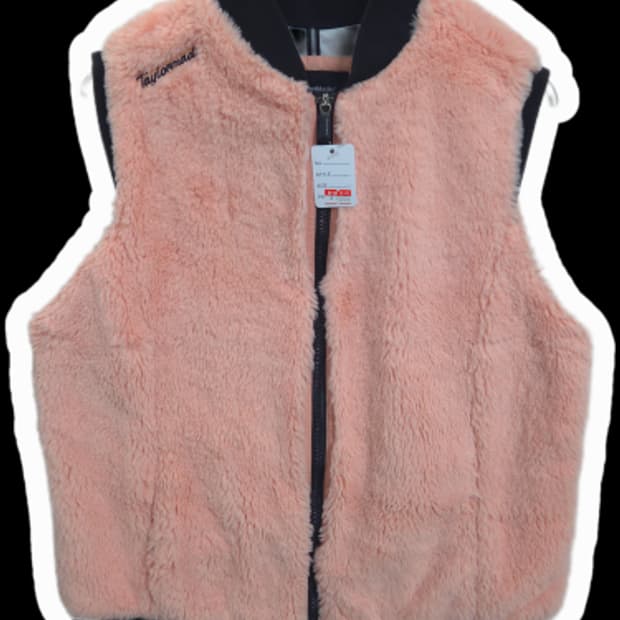 여66 테일러메이드 어패럴 여성 보아퍼 핑크 집업 조끼 베스트