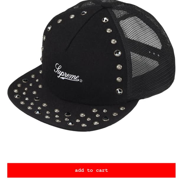 [OS]Supreme x B.B Simon stud mesh black